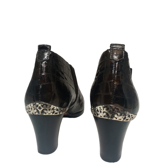 Brighton Trill Patent Leather Ankle Boots Size 7M - Picture 9 of 11